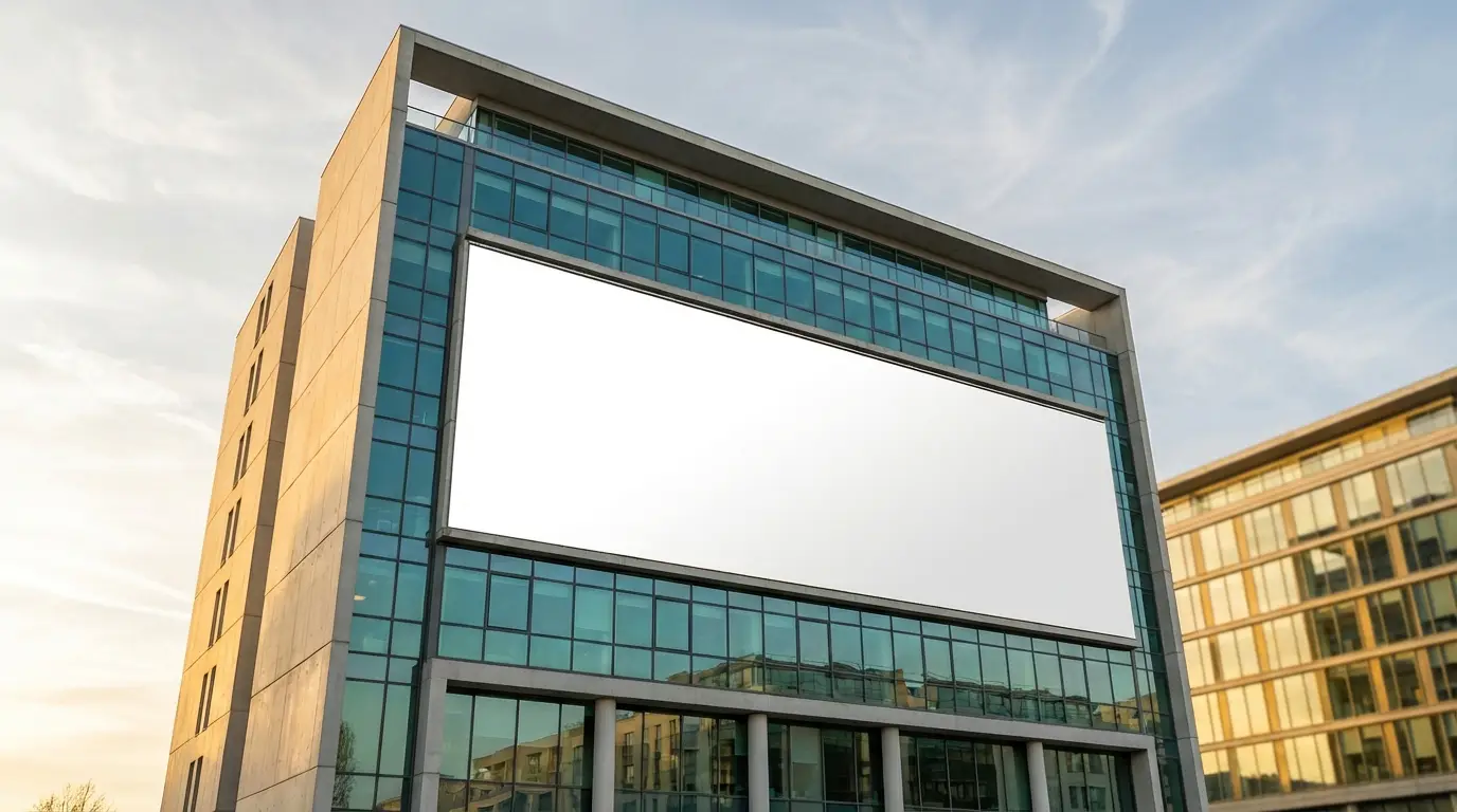 Vue en contre plongée d un décor suspendu urbain après intervention technique sécurisée