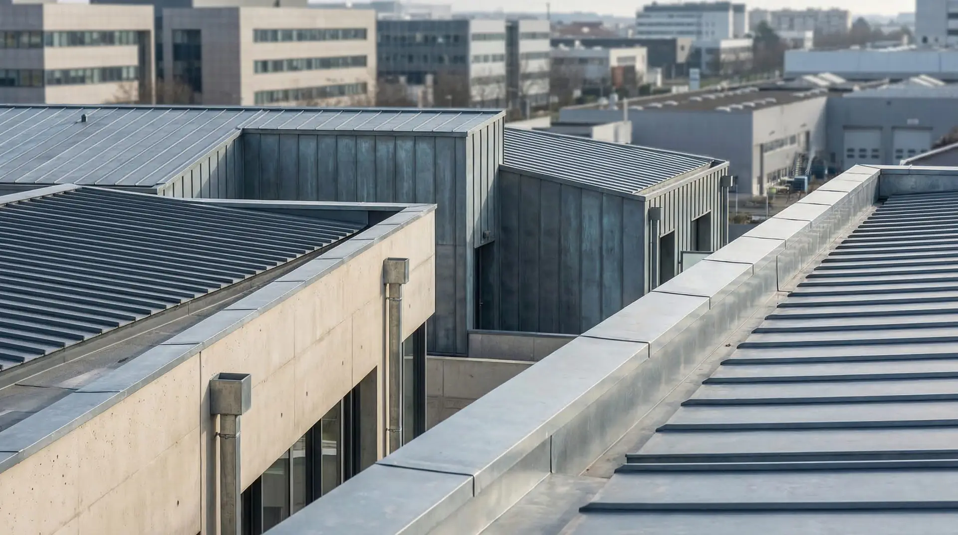 Intervention professionnelle en zinguerie toiture pour l'entretien des bâtiments industriels