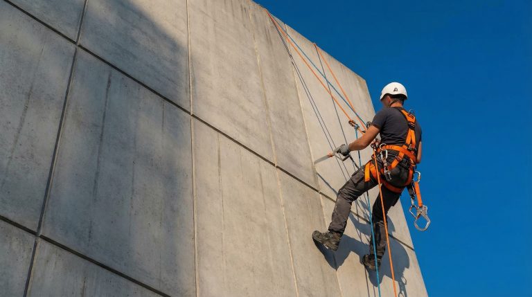 Intervention de ravalement de façade sur un immeuble urbain complexe