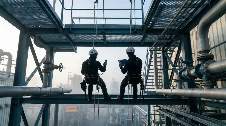 Intervention specialisee en maintenance industrielle sur site de production