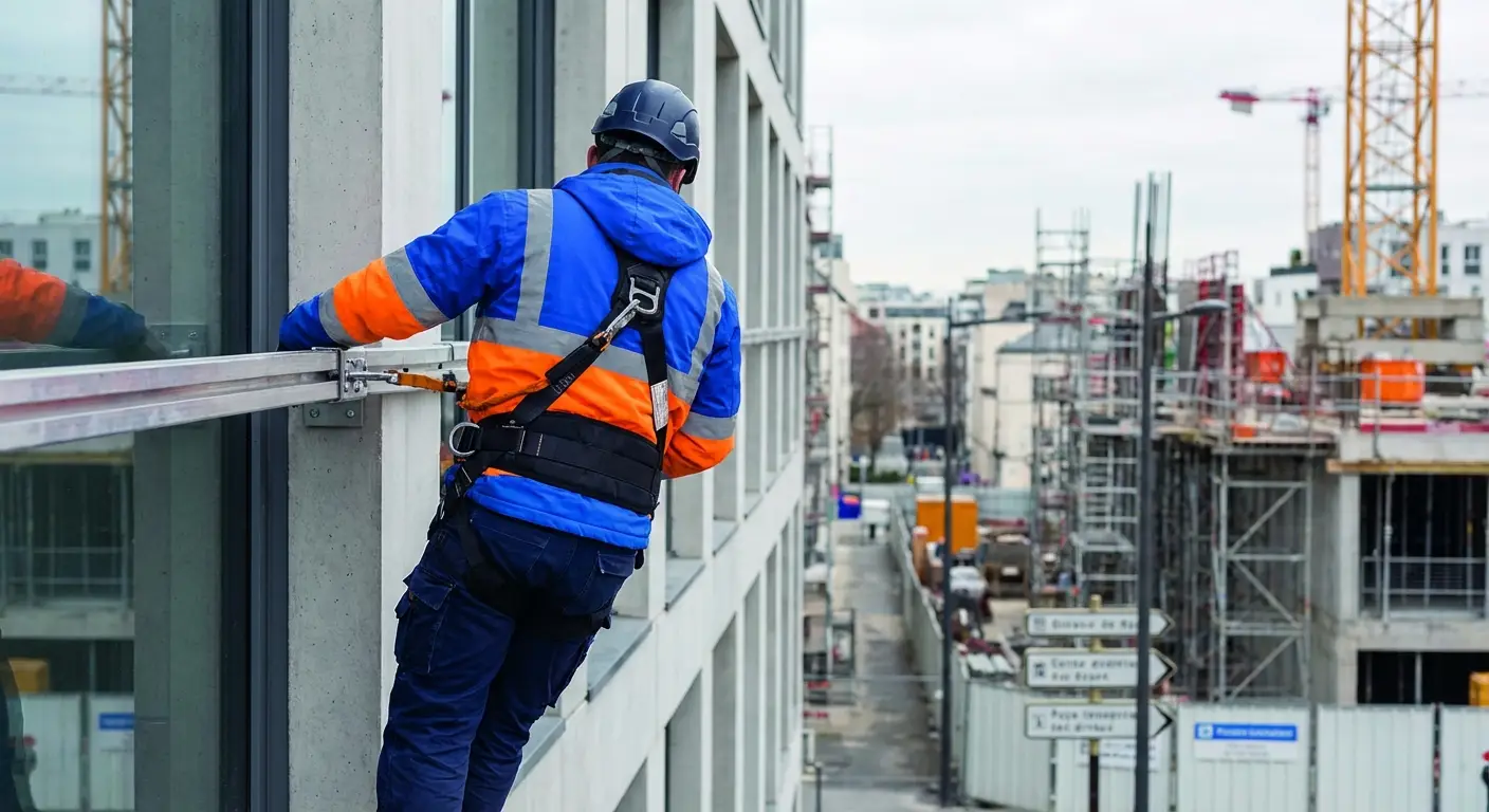 Inspection et contrôle annuel ligne de vie par cordiste certifié